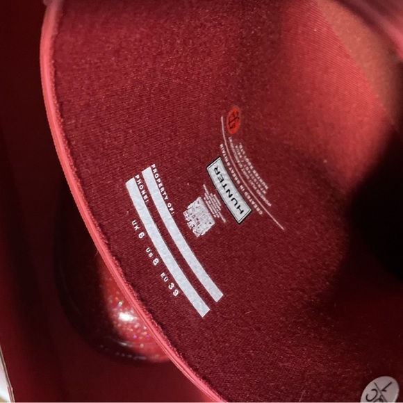 Hunter Red Glitter Rain Boots - Picture 5 of 5